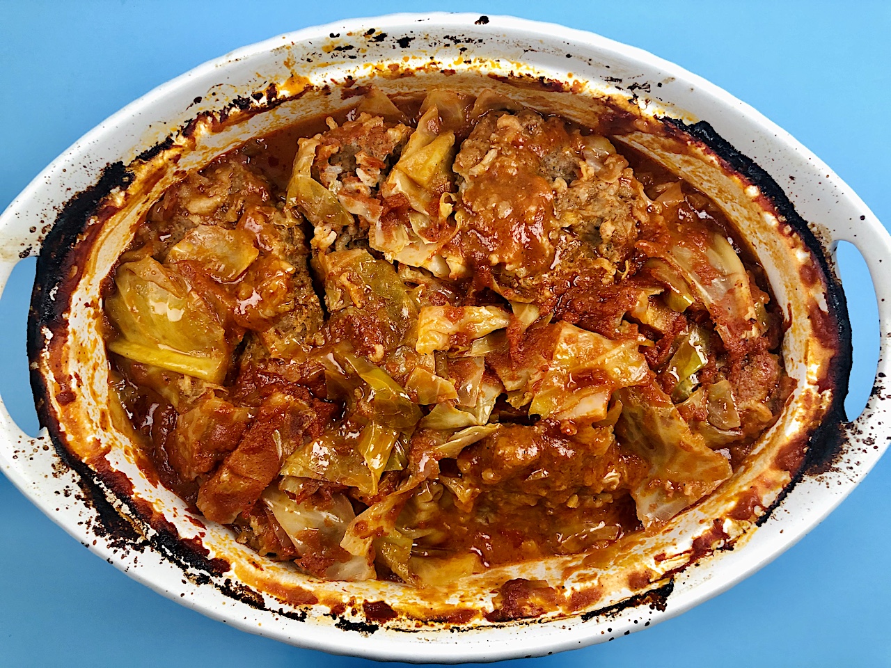 Braised Cabbage With Beef and Pork (Golumpki)