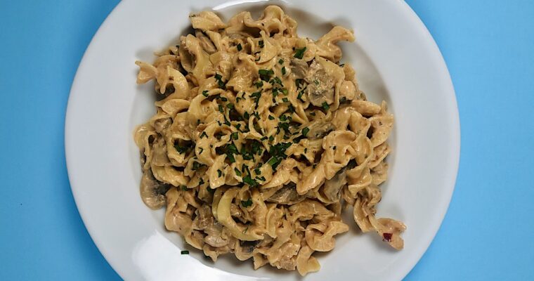 Creamy Mushroom Stroganoff