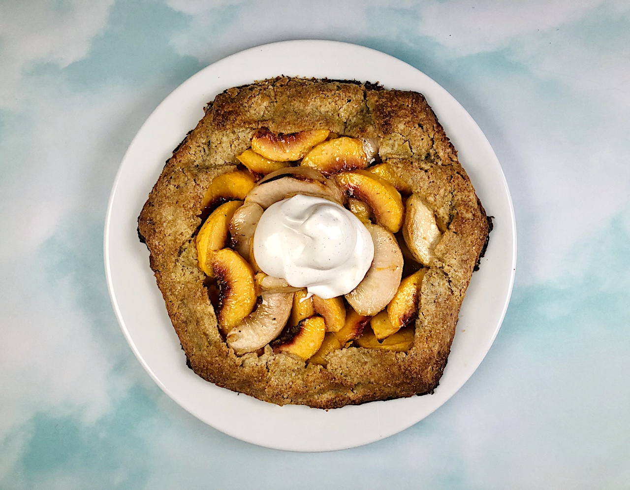 Rye Galette with Brown Butter Peaches