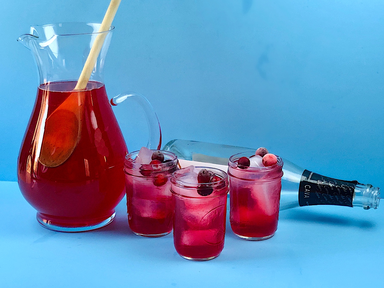 Cranberry Rosé Holiday Punch